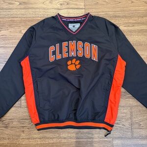 Clemson Tigers Colosseum Athletics Windbreaker Pullover Jacket  Large EUC